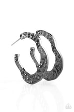 Load image into Gallery viewer, Gypsy Grandeur - Black Hoop Earrings