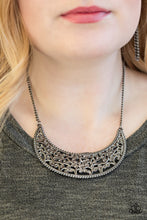 Load image into Gallery viewer, Moroccan Moon - Black Necklace