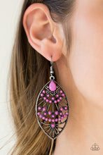 Load image into Gallery viewer, Eastern Extravagance - Purple Earrings