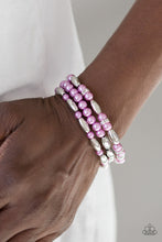 Load image into Gallery viewer, Chic Contender - Purple Set of Bracelets