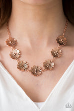 Load image into Gallery viewer, Poppin Poppies - Copper Necklace