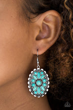 Load image into Gallery viewer, Prairie Poppy - Blue Earrings