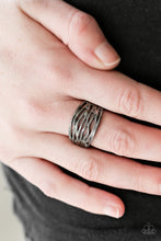 Load image into Gallery viewer, Rip Current - Black Gunmetal Ring