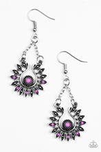 Load image into Gallery viewer, Cancun Can-Can - Purple Earrings