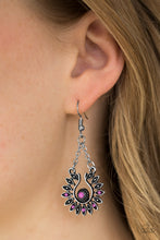 Load image into Gallery viewer, Cancun Can-Can - Purple Earrings