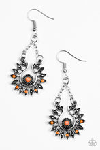 Load image into Gallery viewer, Cancun Can-Can - Orange Earrings