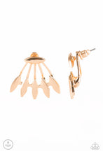 Load image into Gallery viewer, Radically Rebel - Gold Double-Sided Post Earrings