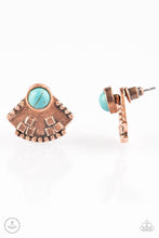 Load image into Gallery viewer, Stylishly Santa Fe - Copper Double-Sided Post Earrings