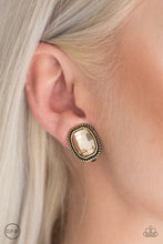 Load image into Gallery viewer, Beam Dream - Brass Clip-On Earrings