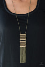 Load image into Gallery viewer, Watch Your Step - Brass Necklace