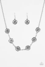 Load image into Gallery viewer, Rosebud Rapture - Silver Necklace