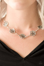Load image into Gallery viewer, Rosebud Rapture - Silver Necklace