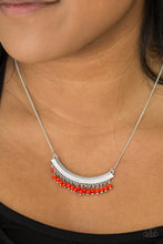 Load image into Gallery viewer, Fringe Fever - Red Necklace