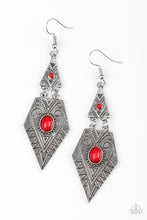Load image into Gallery viewer, Drifting Dunes - Red Earrings