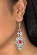 Load image into Gallery viewer, Drifting Dunes - Red Earrings