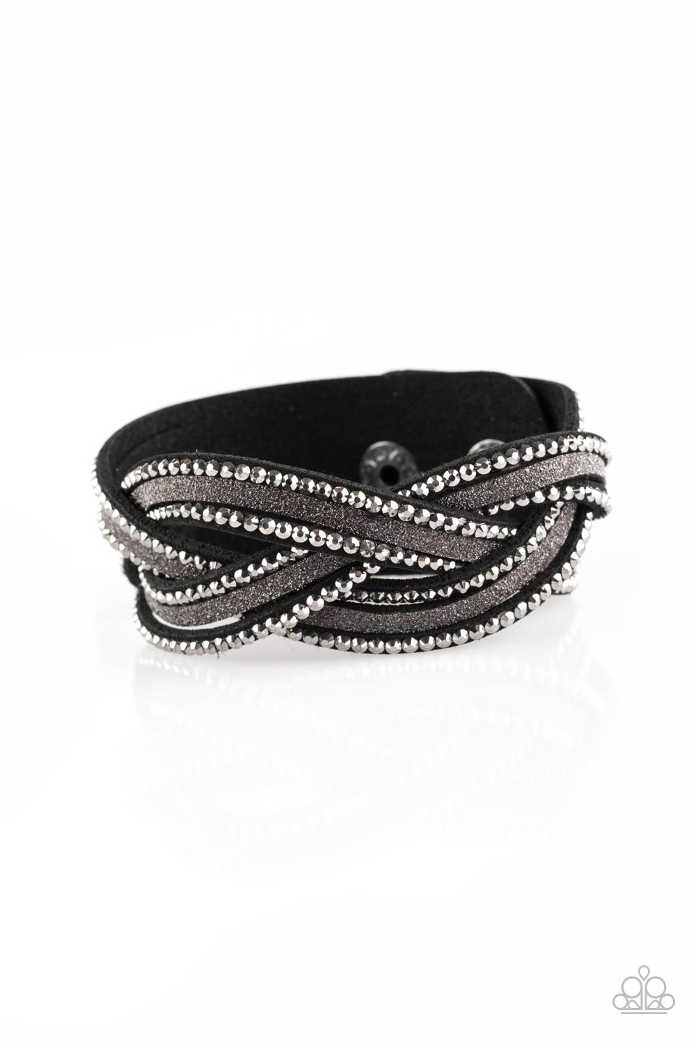 Girls Do It Better - Black Snap Bracelet