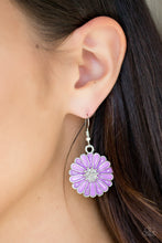 Load image into Gallery viewer, Distracted By Daisies - Purple Earrings