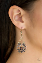 Load image into Gallery viewer, Cancun Can-Can - Brass Earrings