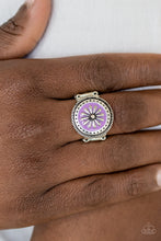 Load image into Gallery viewer, Free-Spirited Flower - Purple Ring