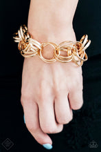 Load image into Gallery viewer, Statement Shimmer - Gold Bracelet
