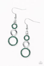 Load image into Gallery viewer, Bubble Bustle - Green Earrings