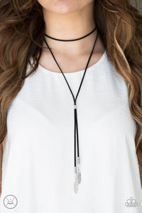 Lost On The Wind - Black Choker Necklace