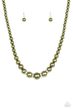 Load image into Gallery viewer, Party Pearls - Green Necklace