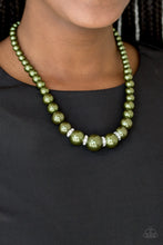 Load image into Gallery viewer, Party Pearls - Green Necklace