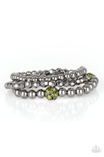 Load image into Gallery viewer, Noticeably Noir - Green Gunmetal Set of Bracelets