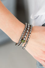Load image into Gallery viewer, Noticeably Noir - Green Gunmetal Set of Bracelets
