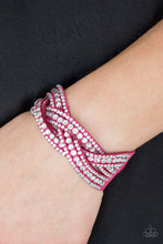 Load image into Gallery viewer, Bring On The Bling - Pink Snap Bracelet