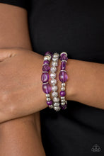 Load image into Gallery viewer, Malibu Marina - Purple Set of Bracelets