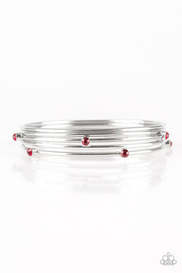 Delicate Decadence - Red Set of Bracelets