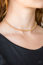 Load image into Gallery viewer, If You Dare - Gold Choker Necklace