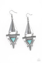 Load image into Gallery viewer, El Paso Edge - Blue Earrings