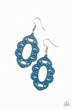 Load image into Gallery viewer, Mantras and Mandalas - Blue Earrings