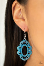 Load image into Gallery viewer, Mantras and Mandalas - Blue Earrings