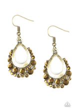 Load image into Gallery viewer, Table For Two - Brass Earrings