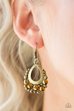 Load image into Gallery viewer, Table For Two - Brass Earrings