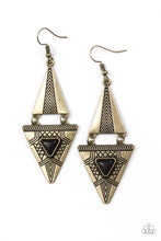 Load image into Gallery viewer, El Paso Edge - Brass Earrings