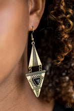 Load image into Gallery viewer, El Paso Edge - Brass Earrings