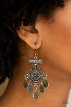 Load image into Gallery viewer, Unexplored Lands - Brass Earrings