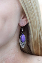 Load image into Gallery viewer, Desert Garden - Purple Earrings