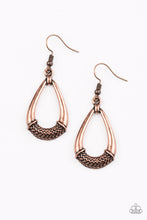 Load image into Gallery viewer, Trending Texture - Copper Earrings