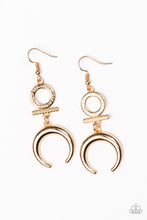 Load image into Gallery viewer, Majestically Moon Child - Gold Earrings