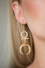 Load image into Gallery viewer, Majestically Moon Child - Gold Earrings