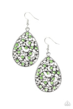 Load image into Gallery viewer, Dazzling Dew - Green Earrings