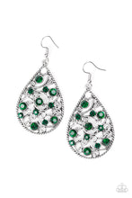 Load image into Gallery viewer, Certainly Courtier - Green Earrings