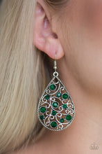 Load image into Gallery viewer, Certainly Courtier - Green Earrings