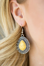 Load image into Gallery viewer, Tribal Tango - Yellow Earrings